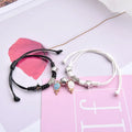 Magnetic couple bracelets with alloy construction and various design options including love symbols and animal patterns