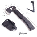 Outdoor multi-functional axe with stainless steel head and ABS handle, 40 x 15 cm blade