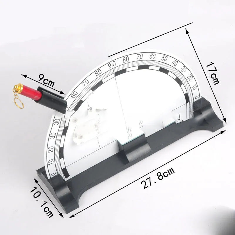 Iron plate optical physics teaching instrument with laser pen for optics experiments