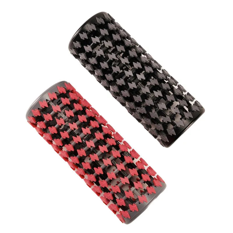 Adjustable telescopic foam roller for home fitness muscle relaxation in black colour