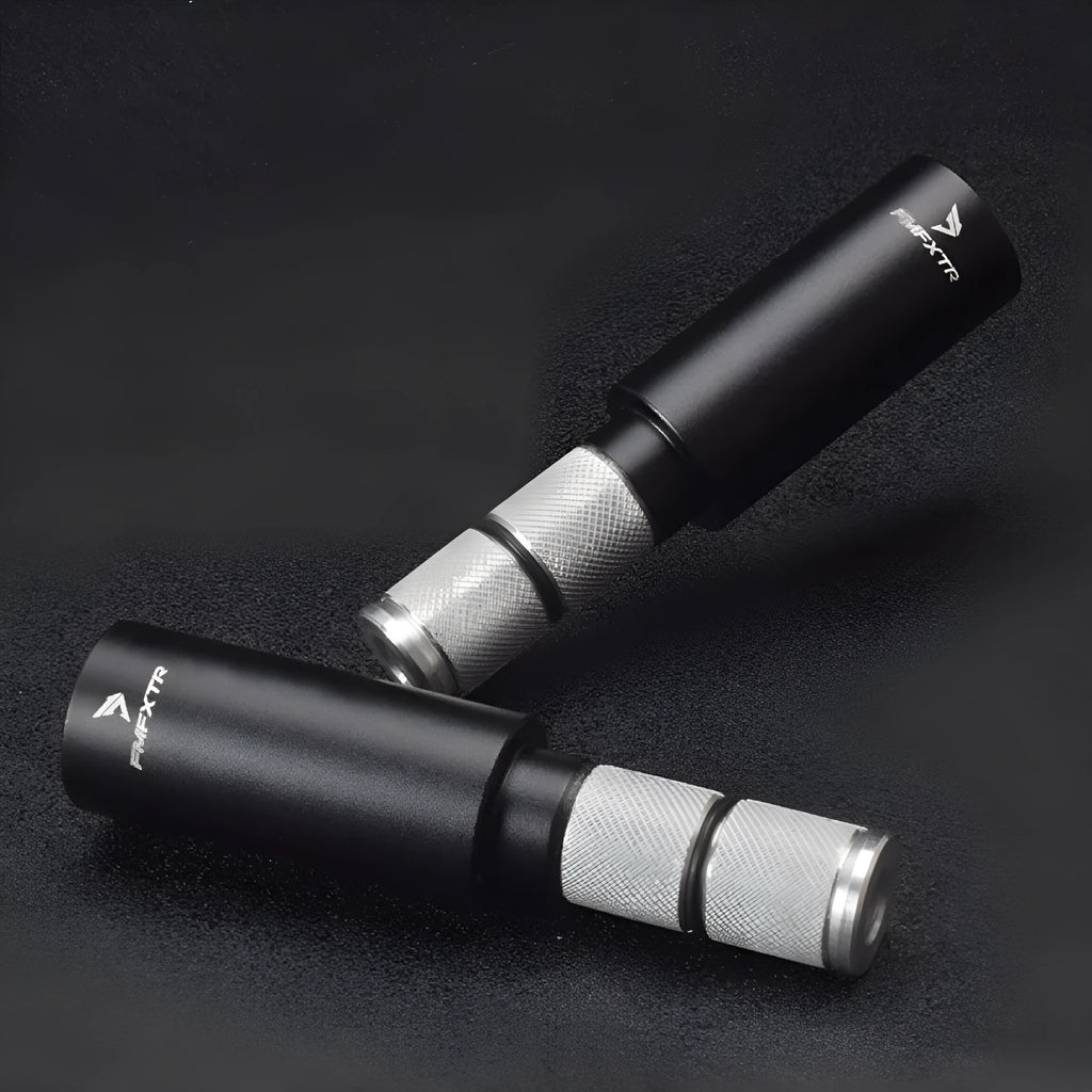 Pair of aluminium alloy bicycle handlebar extension rods with 15-20mm expansion range