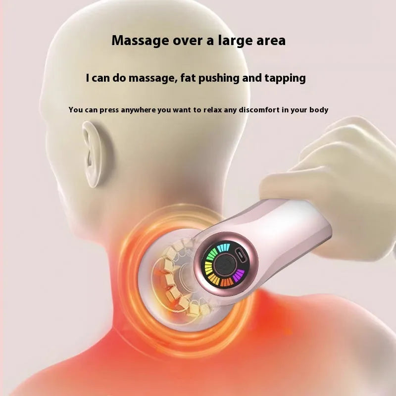 USB electric massager for cervical spine, waist and back massage in pink, white or black colours