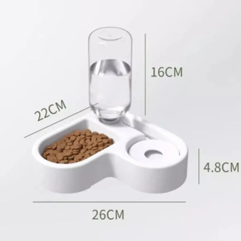 White ceramic automatic pet water fountain for cats and dogs with 2.5 litre capacity
