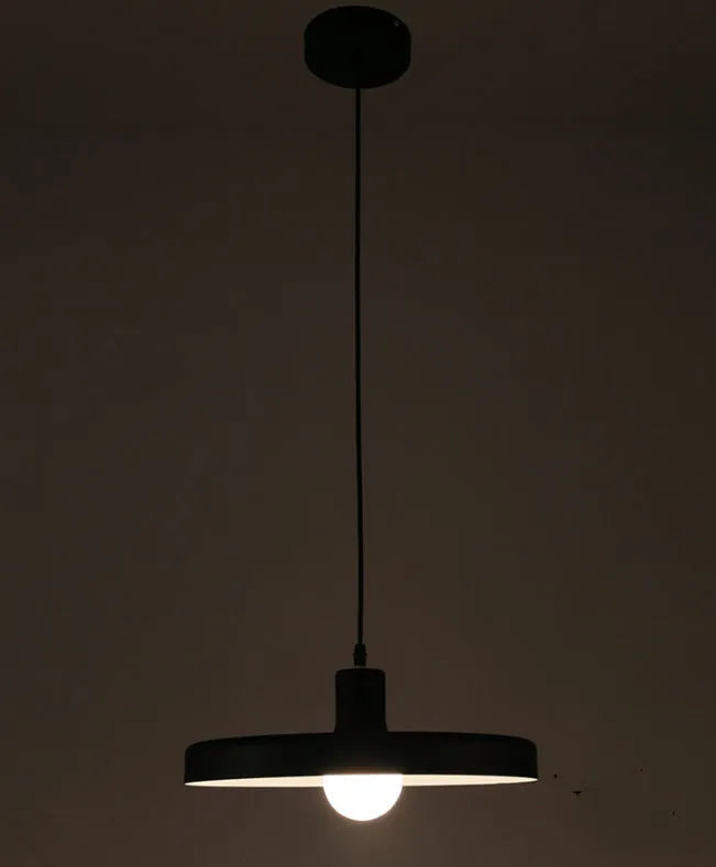 Aluminium alloy chandelier in black finish, 50cm diameter, for coffee shop or bar ceiling mounting
