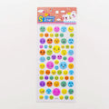 Cartoon three-dimensional bubble sticker hand account decoration sticker with colourful animal and food designs