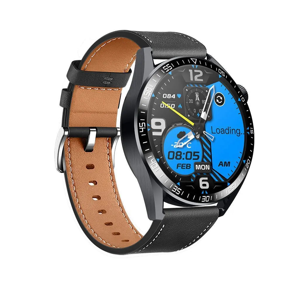 GS3 Max Smart Watch in black or silver with silicone strap on wrist, showing touchscreen display.