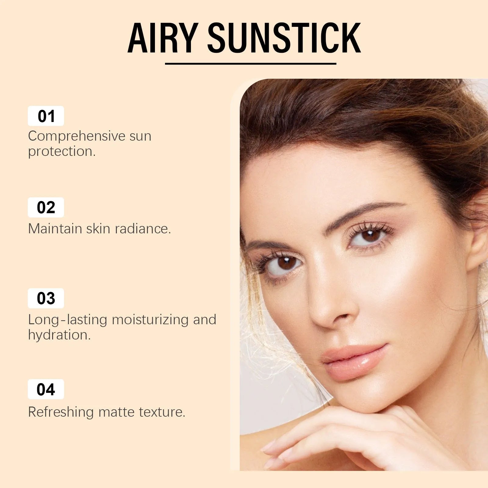 Skin Refreshing sunscreen stick 23g with titanium dioxide, in a white twist-up tube with blue and white label
