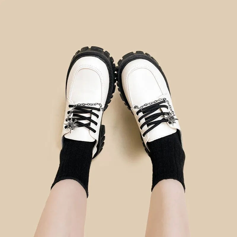 Women's Duke asterism colour loafers with cross shoulder straps and metal buckle details