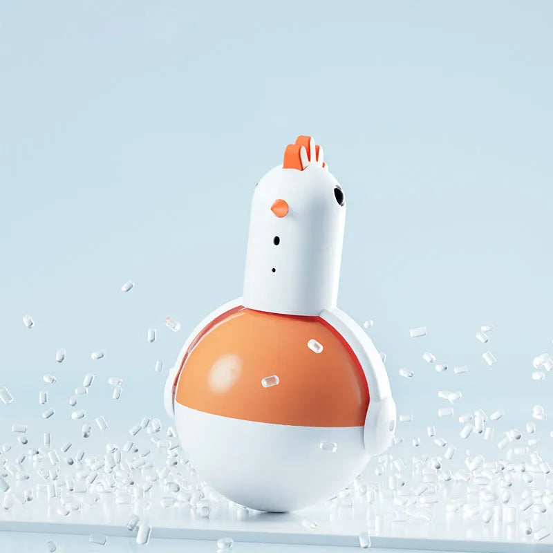 Electric cat toy chicken glass laser sound toy with automatic sensor and cat call function