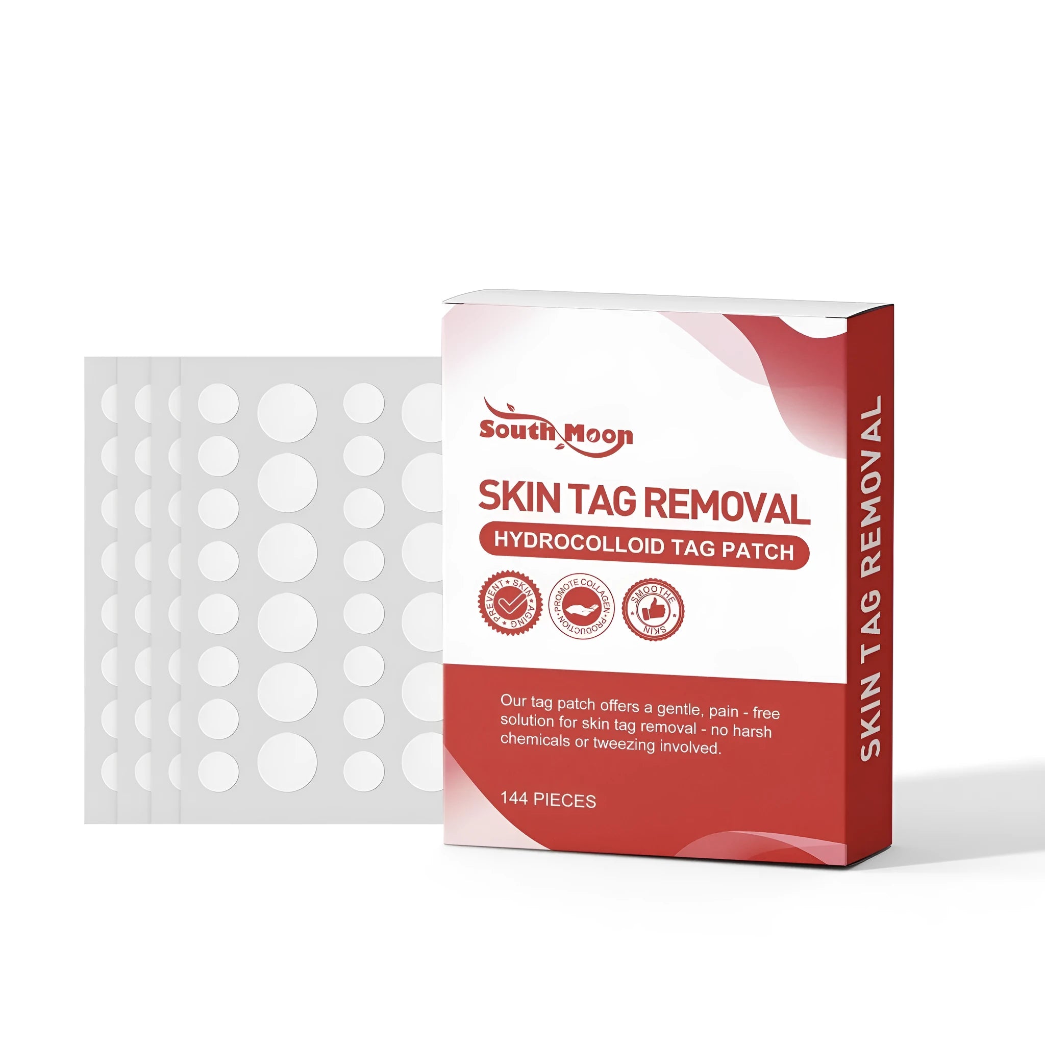 Skin removal care patch with mint leaves 144 pieces for wound care