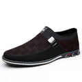 Men's flat low-top casual shoes in synthetic leather with square toe and rubber sole, available in multiple colours and sizes 38-53