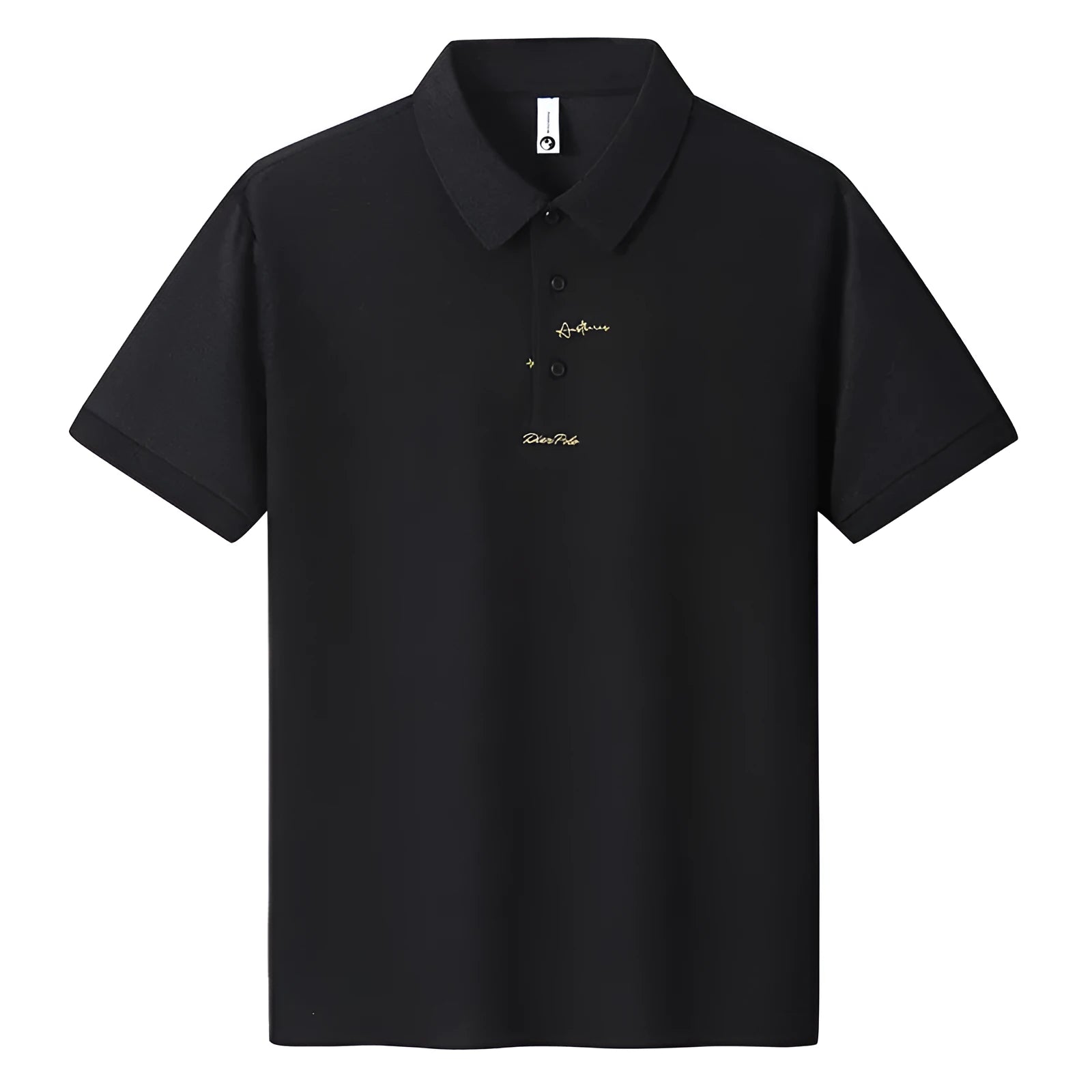 Men's loose fit cotton T-shirt with letter pattern design in six colour options showing front view