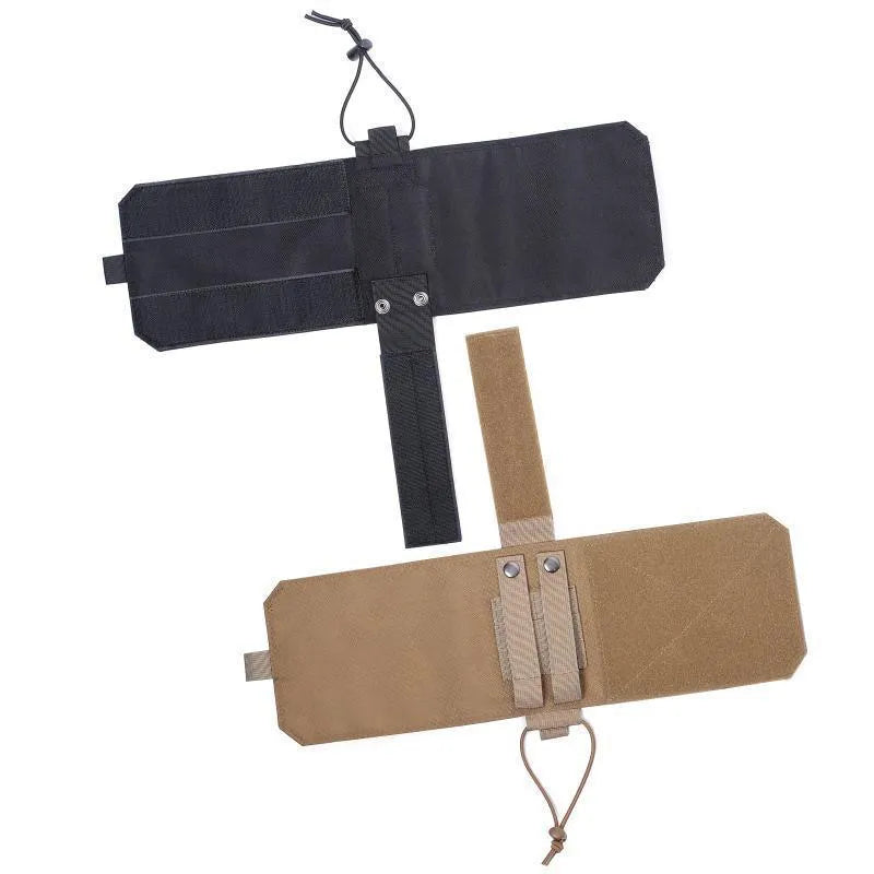 Adjustable Oxford cloth bottle cover with PU lining in black solid colour for outdoor sports hydration