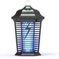 Black outdoor UVA mosquito catcher with waterproof ABS casing and electric shock grid