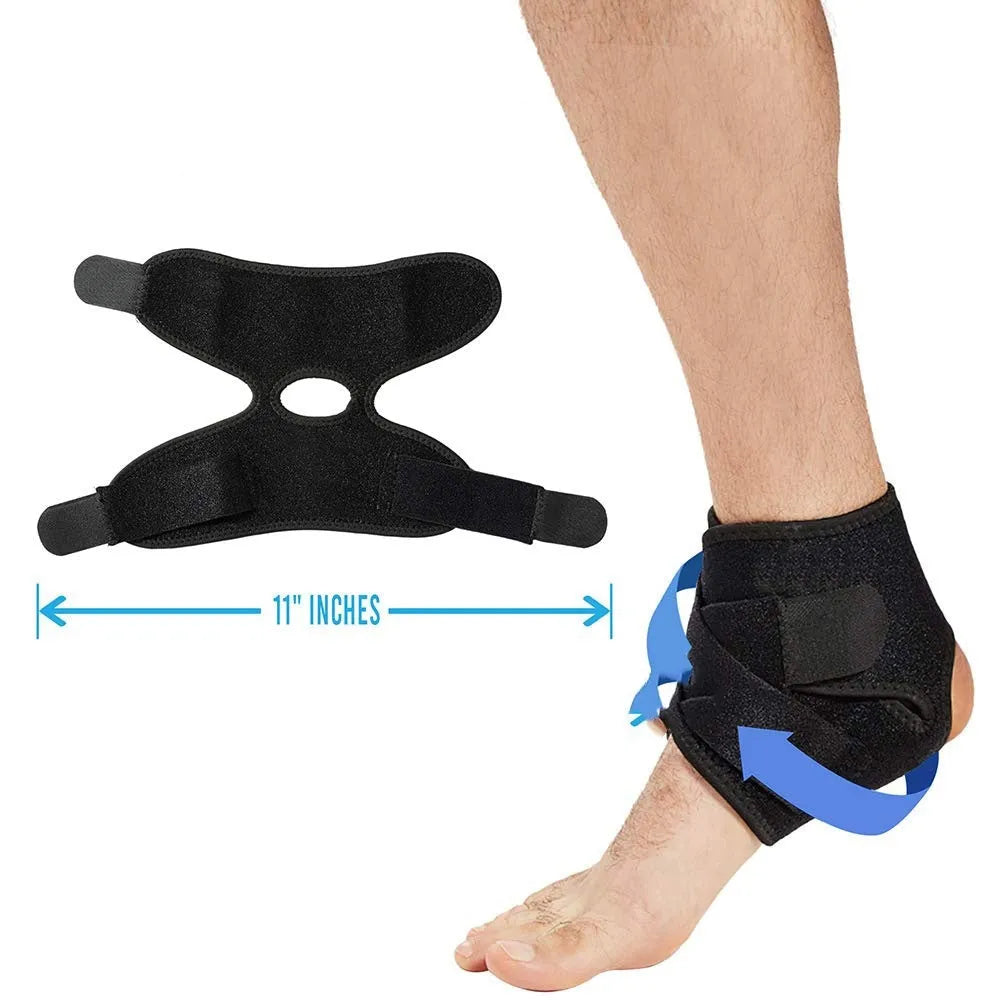 Black sports ankle support for basketball football running warm-keeping cold-proof protection