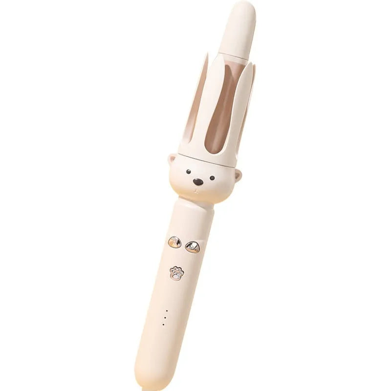Beige FS-H208 automatic hair curler with negative ion feature and wired power supply for styling