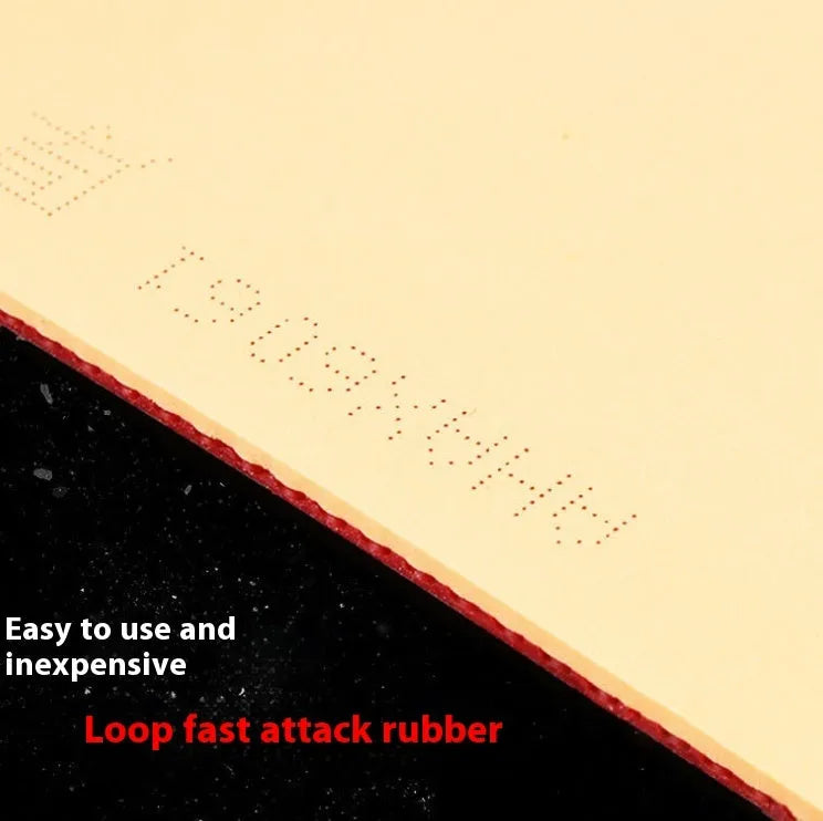 Fast Attack Classic-50 table tennis racket in red and black, showing anti-rubber surface.