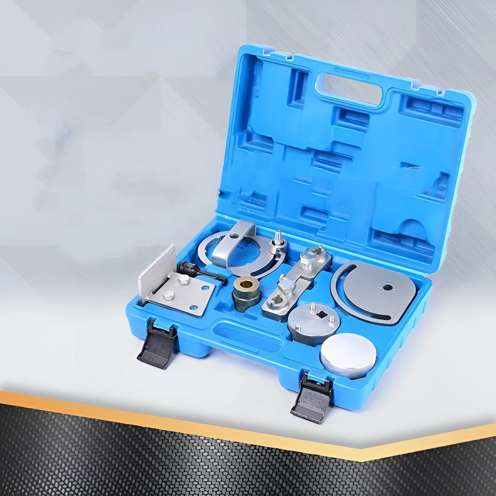 Volvo Land Rover timing tool set with 8 carbon steel pieces for engine cam and crank alignment