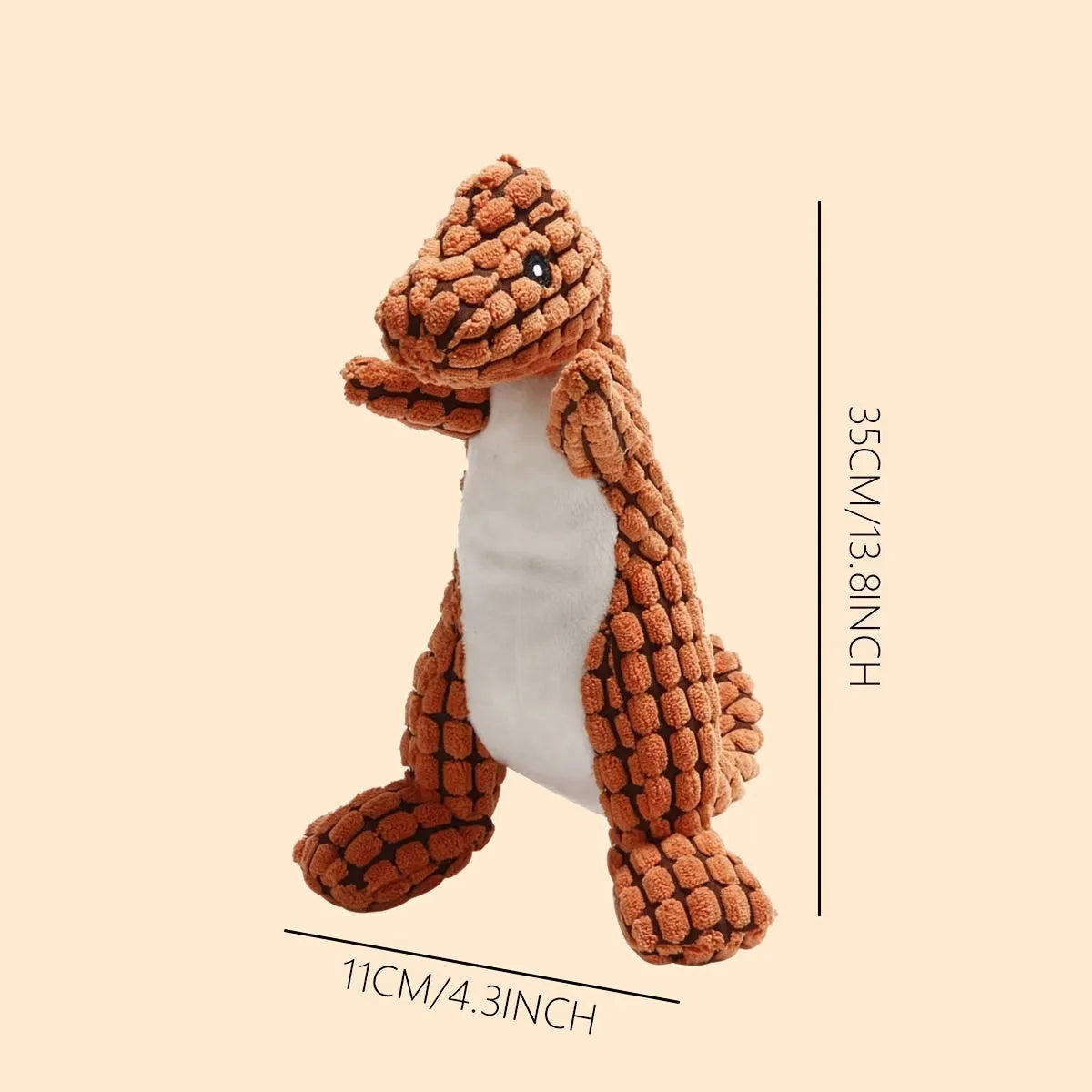 Grey, green, or orange bite-resistant rubber dog toy with sound feature for chewing.