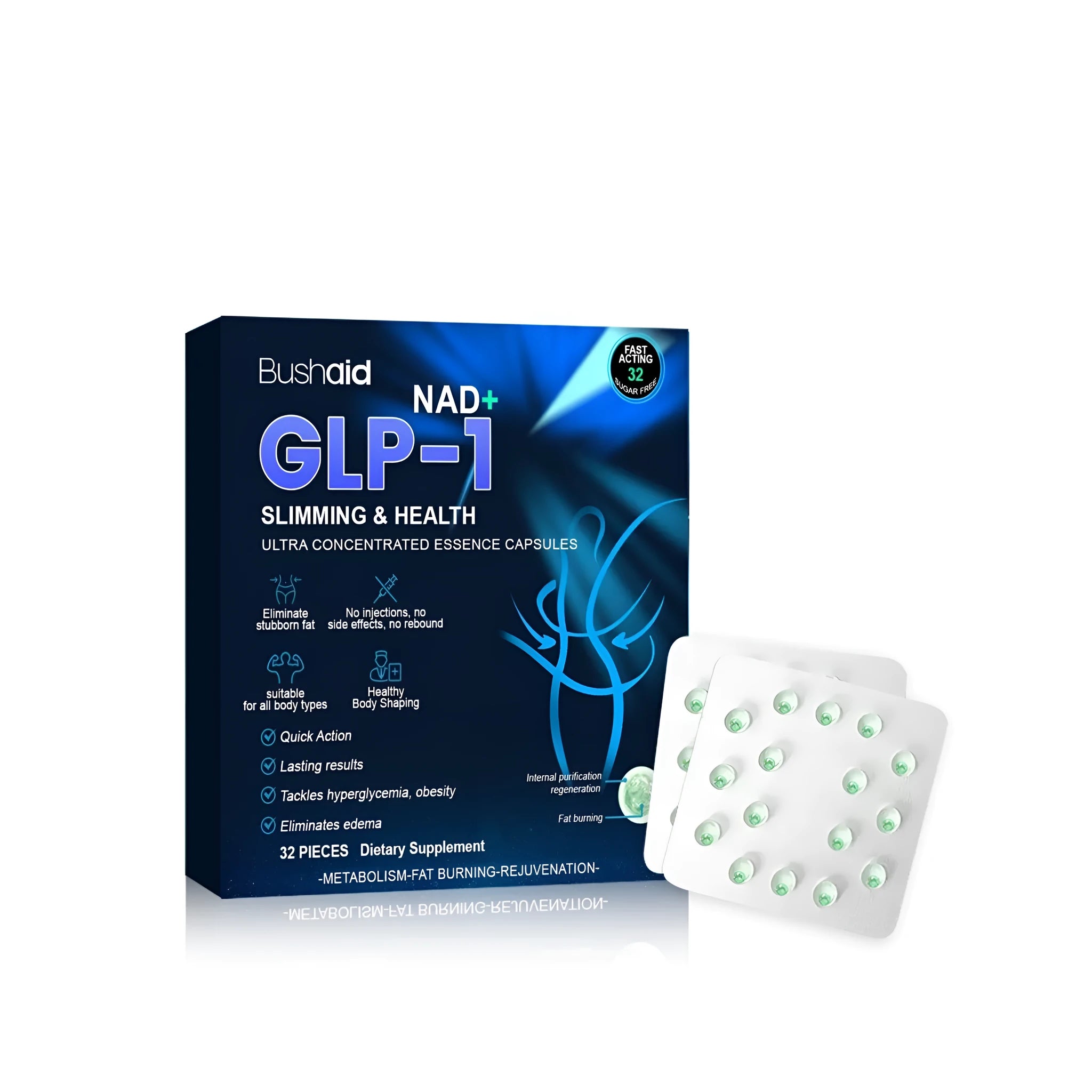 Ultra concentrated capsules 32 slim healthy explosion beads with menthol glycerin sorbitol