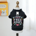 Casual polyester pet sweater in Kiss Sweater colour for dogs and cats, sizes XS to XL