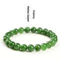 Natural jasper gemstone bracelet with polished beads in multiple size options