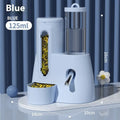 Hamster automatic drinking water feeder with food basin in blue pink or white colour options