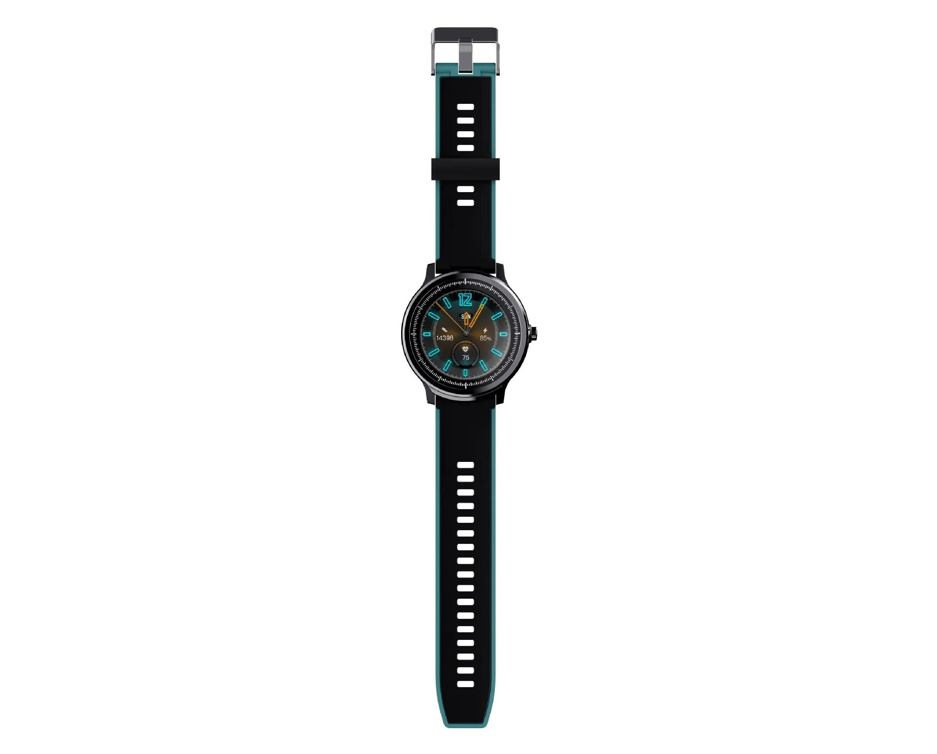 Kospet PROBE 1.3 inch touch screen smart watch with silicone band in green
