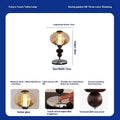 Solid wood retro palace table lamp with touch control and three colour lighting