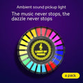 Desktop magnetic RGB pickup ambience light in black with ABS housing on car dashboard