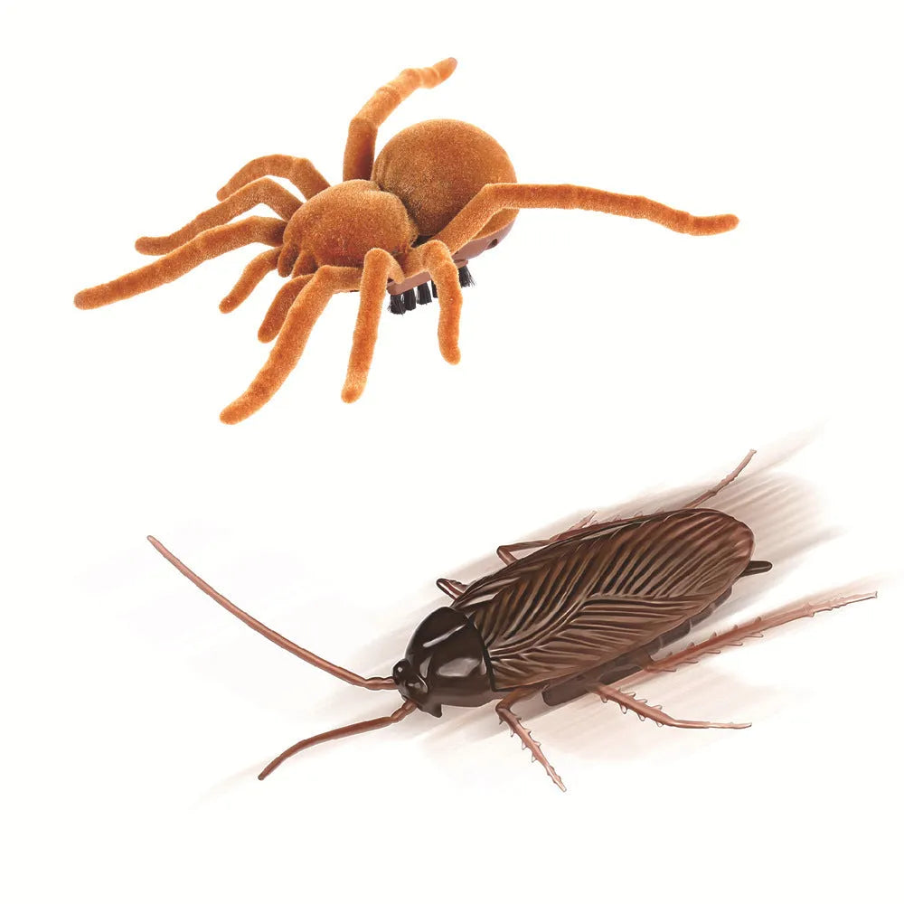 Vibration brush walking trick simulation electric toy pet supplies, plastic, 11x5cm, with vibrating cockroach design