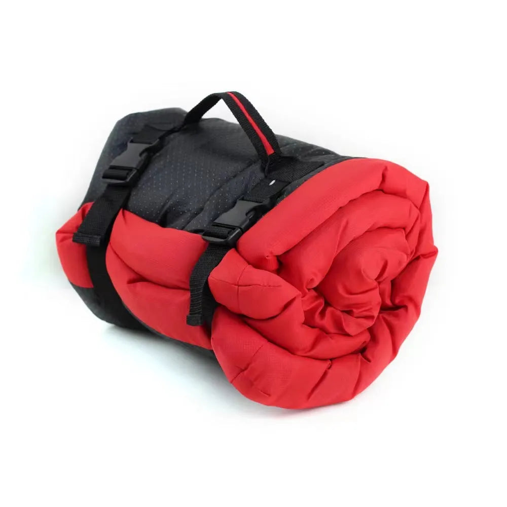 Foldable outdoor dog bed in blue colour, 1200D Oxford material, PU waterproof, non-slip bottom, 90x60cm