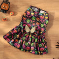 Angel wings Halloween costume for dogs in bright pumpkin orange with wing design