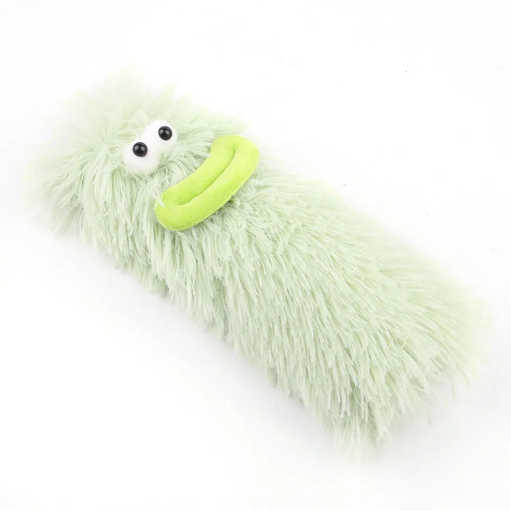 Four colourful interactive cat toys with crinkle sound and catnip filling on a soft surface