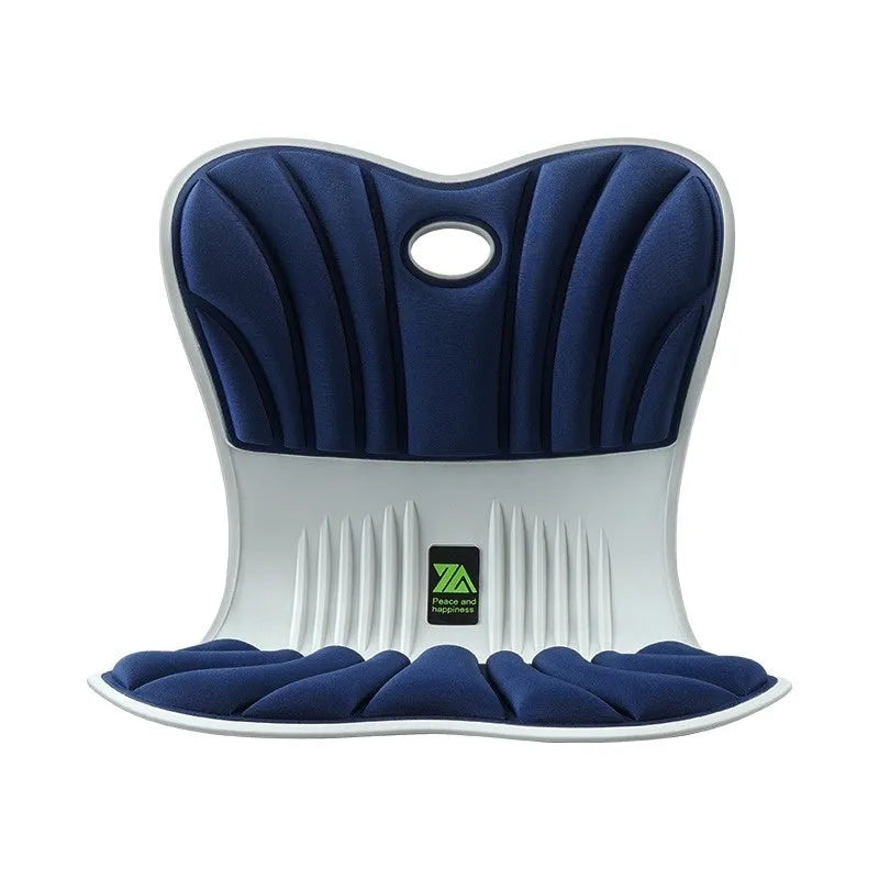 Ergonomic waist support cushion in five colours with dimensions 410x350x320cm