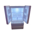 White plastic candy shop miniature model with light-up feature, dimensions 11.4cm tall