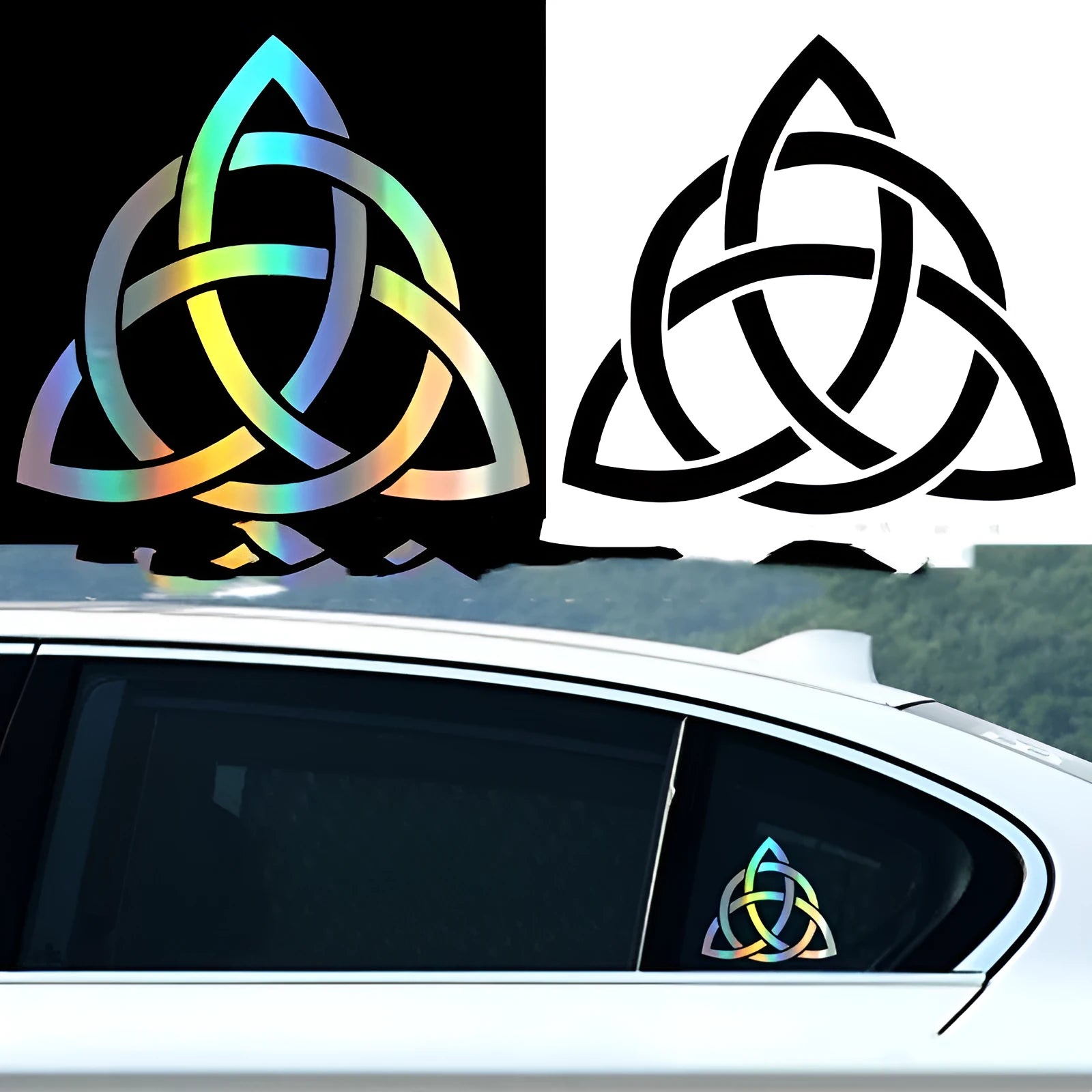 Funny automobile car body sticker decal in black, white or laser colours with paste installation