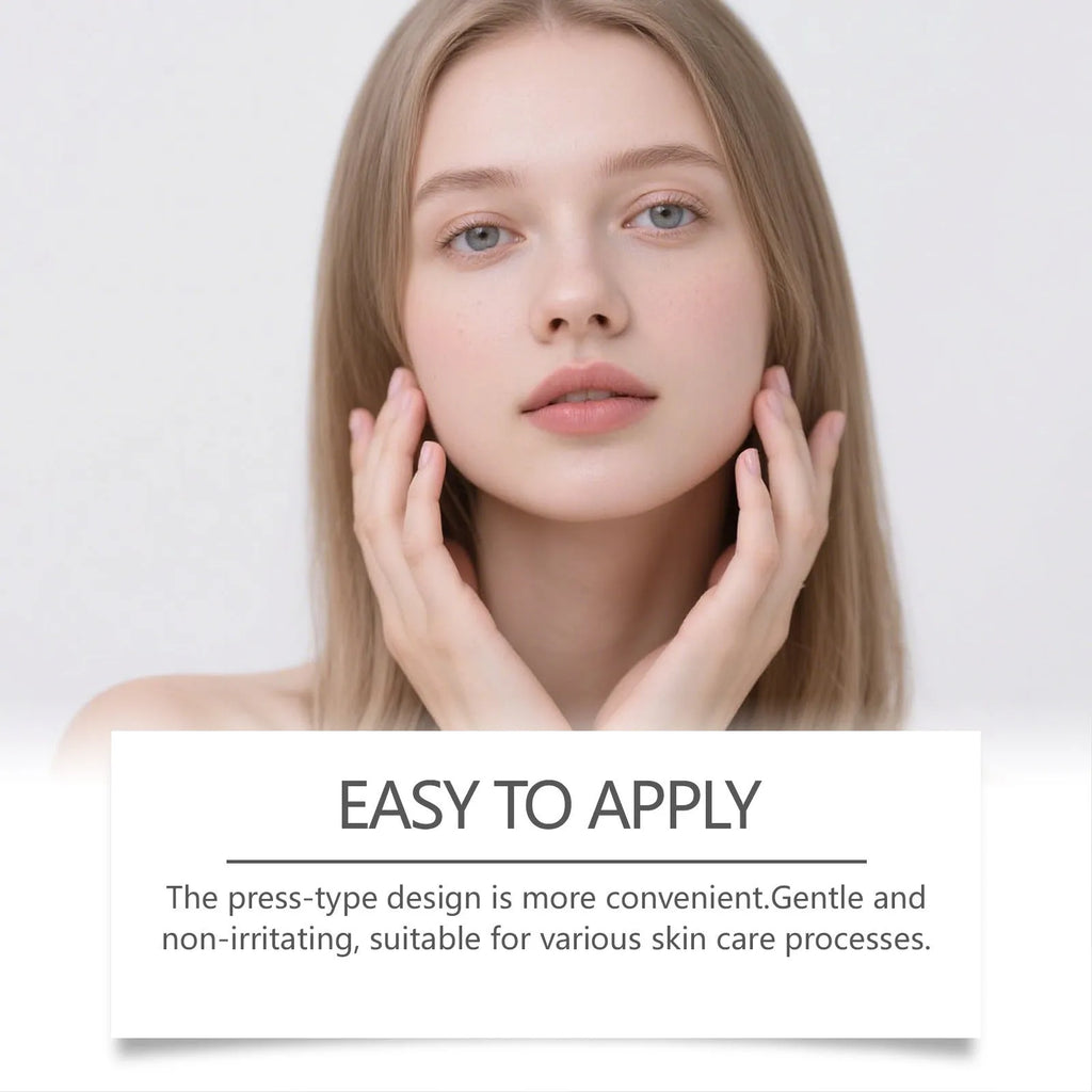 80ml bottle of facial moisturising liquid with hyaluronic acid and salicylic acid for cleansing and nourishing skin