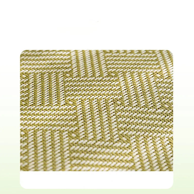 Green bear design pet cooling nest mat with raised edges and a fruit-shaped backrest.