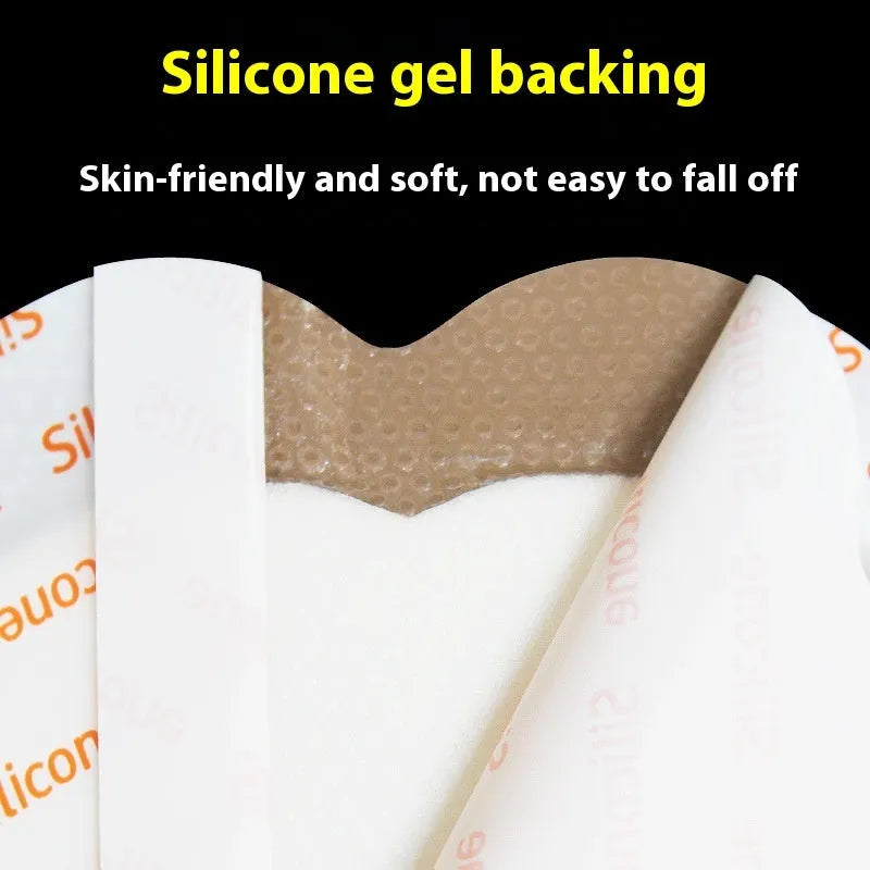 Large skin-colour silicone bedsore dressing for pressure sore prevention