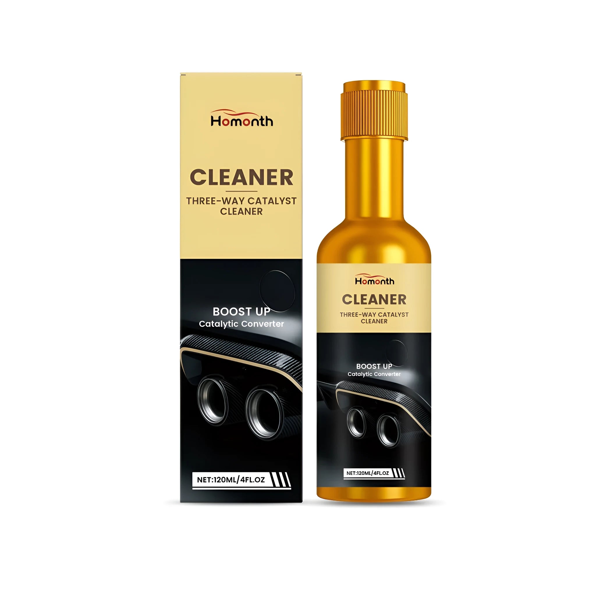 120ml bottle of catalytic converter cleaning liquid treatment for petrol and diesel vehicles
