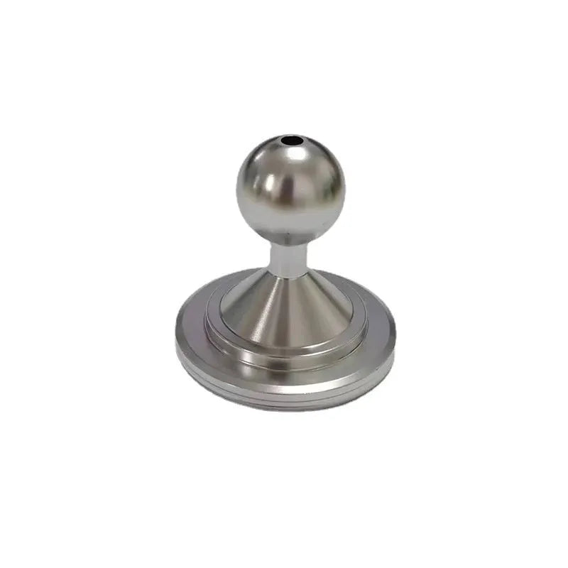 Aluminium alloy instrument panel base plate in silver and black for universal car dashboard mount