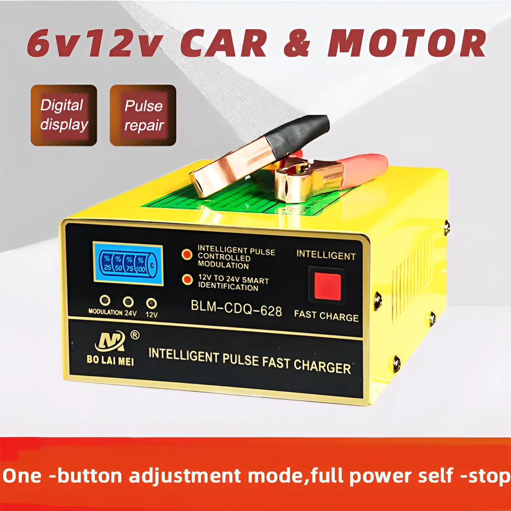 BT-168 automobile battery charger 12V24V for lead acid batteries with American standard plug