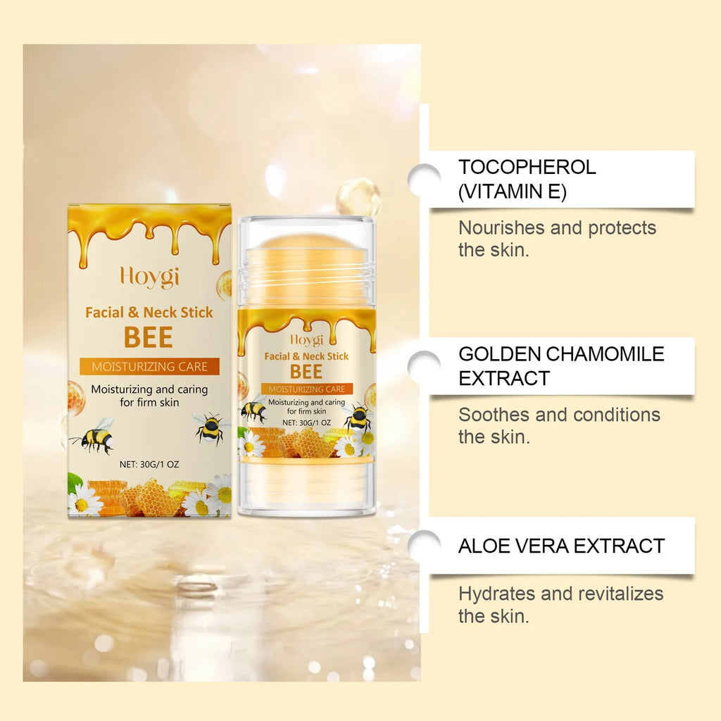 Moisturising facial stick 30g with bee venom and botanical extracts for daily hydration