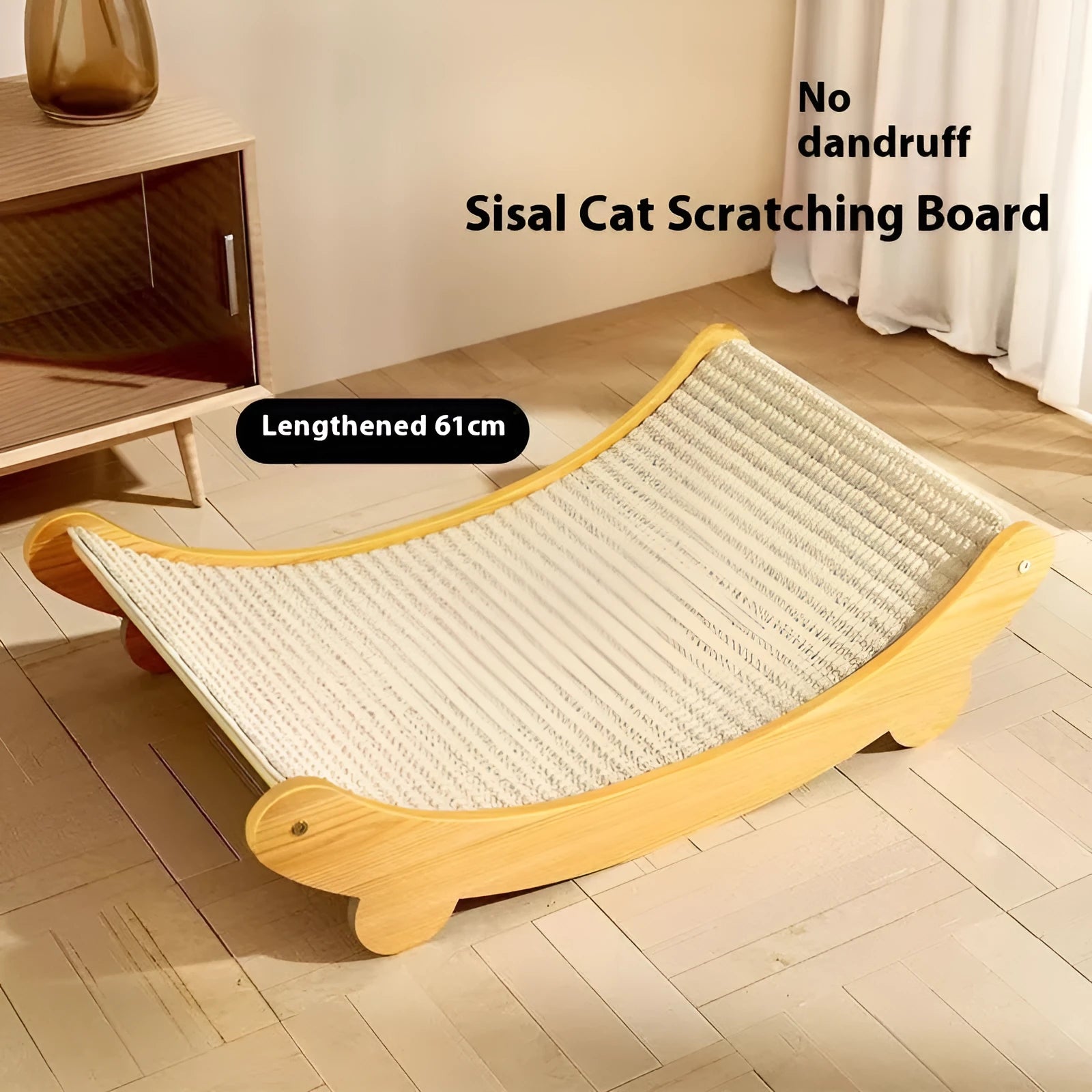 Sisal cat scratch board with durable sisal blanket material in pastoral style