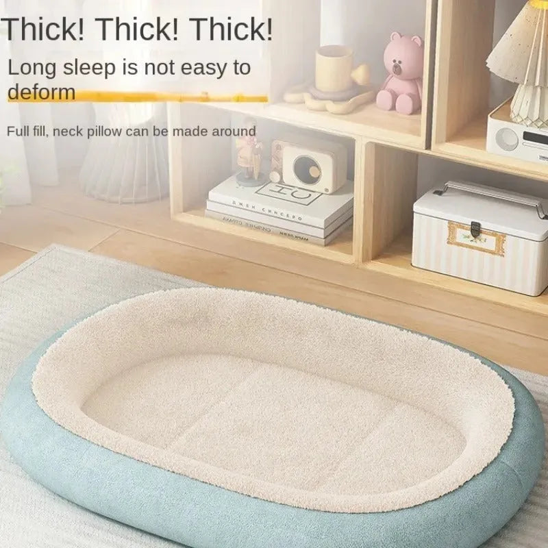 Thickened winter dog kennel for small and medium dogs in coffee colour