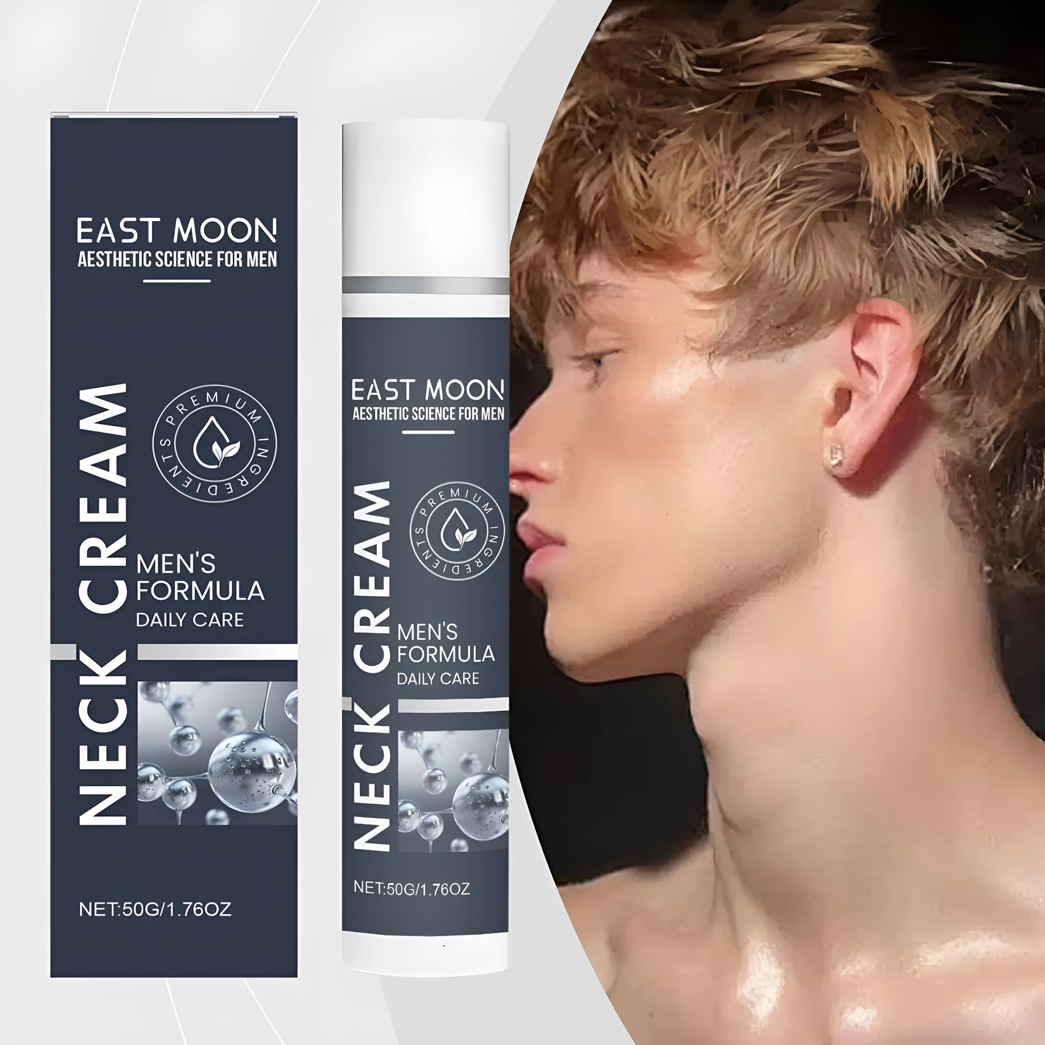 Men's Neck Stretch Neck Cream 50g with collagen, retinol and hyaluronic acid for anti-ageing neck care