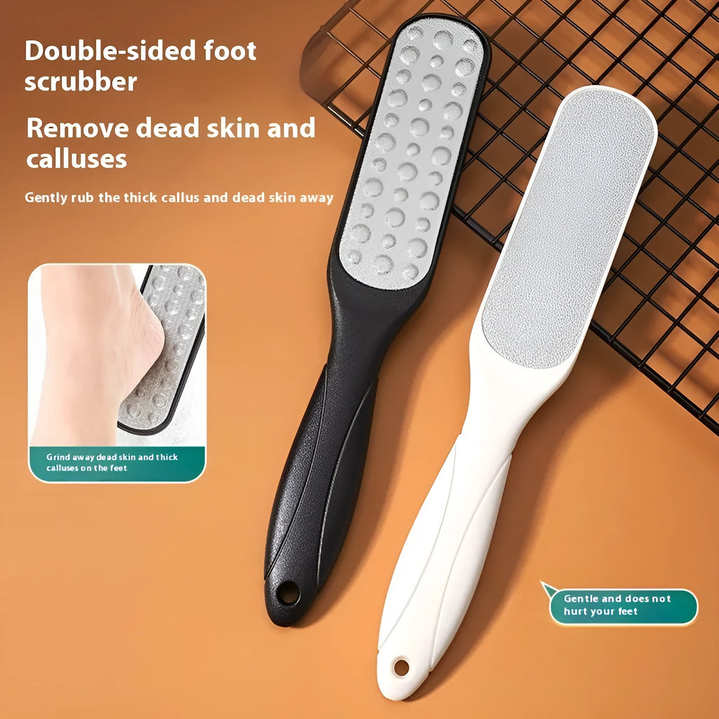 Double-sided stainless steel foot grinder tool for callus removal and foot care