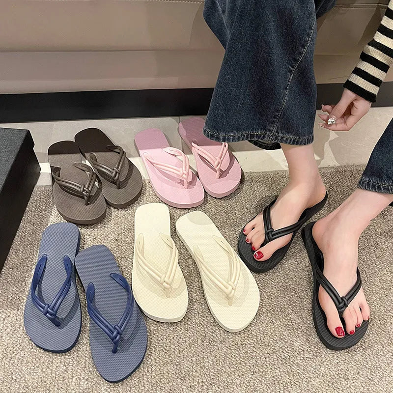 Men's casual PVC flip flops with toe covering and non-slip sole in multiple colour options.