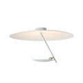 Creative iron art chandelier ceiling lamp with warm LED light in white gold colour.